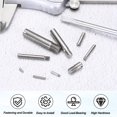 thumbnail image 4 of 12 Pcs M5 x 20mm Slotted Cylindrical Pins, 304 Stainless Steel External Thread Locating Parallel Pins, 4 of 6