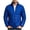 Blue, variant on Plus Size Mens Lightweight Puffer Jacket Stand Collar Full Zip Quilted Padded Coat for Fall Winter Outdoor