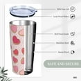 thumbnail image 3 of neluu Pink Tasty Donuts Pattern 20oz Travel Tumbler With Lid And Straw, Нарру Valentine''S Day Love Hearts Background Stainless Steel Tumblers Insulated Coffee Cup Mug Gift For Men Women, 3 of 6