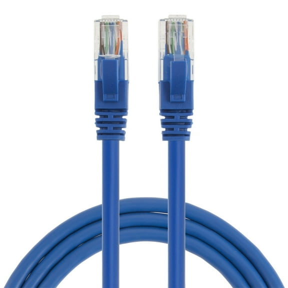 MIYAKO USA Ethernet Patch Cable (25 Feet) - Supports Cat6 / Cat5e / Cat5 Standards, 550MHz, 10Gbps - RJ45 Computer Networking 4 Pair Cord Blue (23-N001-25BL)