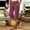 Wine, variant on Drovellove Women's Plus Size Casual Pleated Capris with Pockets – Loose Fit Soft Cotton Pants for Home or Work