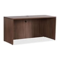thumbnail image 2 of Lorell Essentials Series Walnut Credenza Shell 70.9" x 23.6" x 29.5"Credenza, 1" Top, 3.8" Drawer Pull, 0.1" Edge - Material: Metal Pull, Polyvinyl Chloride (PVC) Edge - Finish: Walnut Top, Laminate T, 2 of 3