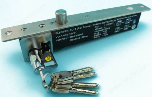 DC12V Fail-Secure Deadbolt Electric Bolt Lock NO Mode 1000kg Holding Force TOP 