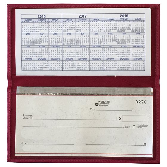 123 Cheap Checks Basic Leather Checkbook Cover