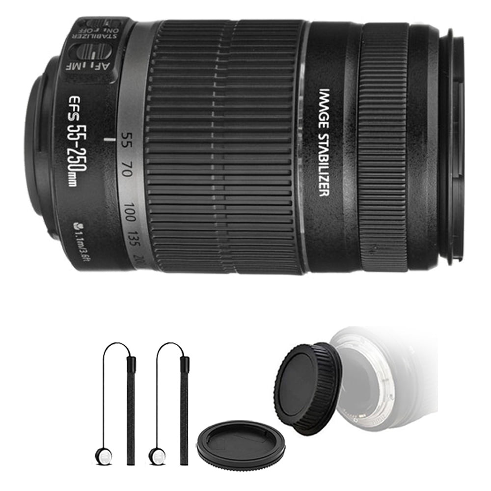Canon Ef S 55 250mm F 4 5 6 Is Ii Lens For Canon Slr Cameras With Accessories Walmart Com Walmart Com