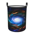 thumbnail image 1 of LNWH Laundry Basket, Space Wormhole Science Pattern Foldable Laundry Hamper With Handles Waterproof, Medium Size, 1 of 8
