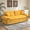 Yellow, variant on Wansaly 84" Corduroy Sofa, Soft Sponge, Deep Seats, 2 Pillows, Upholstered Comfort for Living Room, Yellow