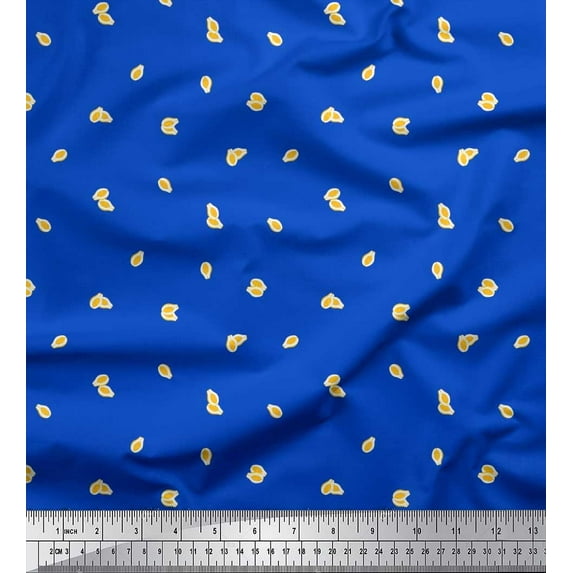 Soimoi Cotton Poplin Fabric Avocado Shirting Print Fabric by Yard 56 Inch Wide