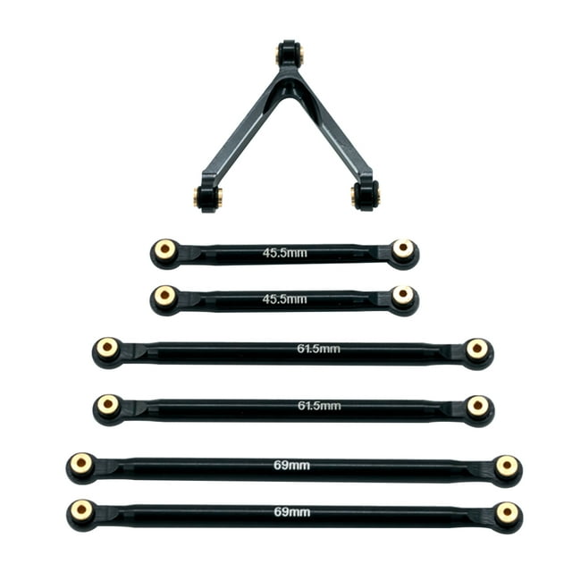 Enlace de Rod Irfora Accesorios de actualización de varilla de aleación de aluminio compatibles con 1/24 Axial SCX24 90081 RC Car Irfora Enlace de Rod