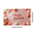 thumbnail image 2 of Pink Background Happy Birthday Banner with Balloons and Confetti Party Decorations Photography Props for Birthday Party Celebrations Event Decor Backdrop, 2 of 7