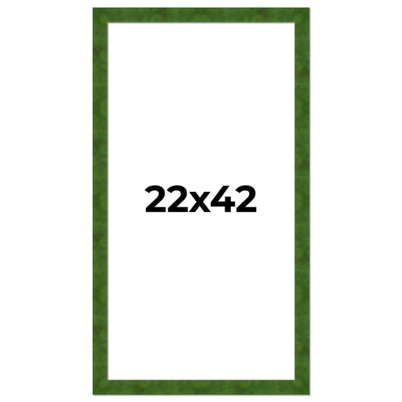 22x42 Frame Green Burl Solid Wood Picture Frame | 1.75 Inches Moulding Width | Interior Frame Depth