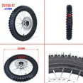 thumbnail image 5 of Applies to 70/100-17 Inch Motorcycle Front Wheel 1.60-17 Steel Rim Circle Aluminum Hub 17" Dirt Tire CRF KLX Kayo BSE Dirt Pit Bike, 5 of 7