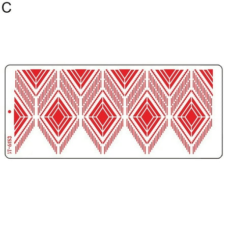 

Hadanceo Cake Rim Mold Smooth Surface Cake Hollow Painting Template Bake Tool Durable for Home