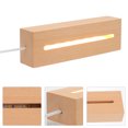 thumbnail image 1 of BRIGHTFUFU 2Pcs Rectangular Wood LED Light Display Base with Display Function for Acrylic Items, 1 of 4