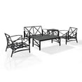 thumbnail image 5 of Outdoor Conversation Set Metal 5 Piece Patio Seating Set with Cushions, 5 of 8