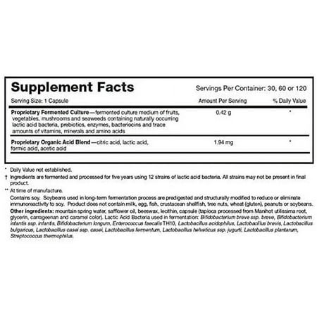 Dr. Ohhira’s Probiotics Professional Formula with 5 Year Fermented Prebiotics, Live Active Probiotics and The only Product with Postbiotic Metabolites, 30 Capsules