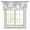 Gray, variant on Navy Blue Striped Semi Sheer Valance Curtains Modern Farmhouse Stripes Rustic Voile Valances Curtain Rod Pocket Small Window Treatment for Kitchen Bathroom Cafe 42"x12"