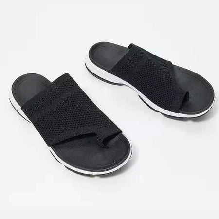

Fashion Women Ankle Strap Summer Slide Sandals Flats Flip-Flops Shose