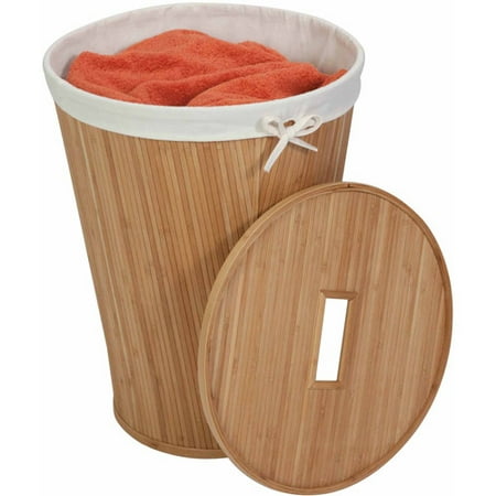 Honey-Can-Do Nested Bamboo Hamper with Lid