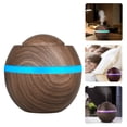 thumbnail image 1 of 500ml Cool Mist Humidifier, Wood Grain Portable Ultrasonic Aromatherapy Diffuser Cool Mist Humidifier with 7 Color LED Lights for Office Home Room Study Yoga Spa, 1 of 8