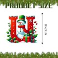 thumbnail image 3 of CoreLiving Christmas Initial Ornaments, 26 Letters Alphabet Ornaments Monogram Pendant for Tree, Personalized DIY Hanging Decorations with Hat Party Gifts, 3 of 5
