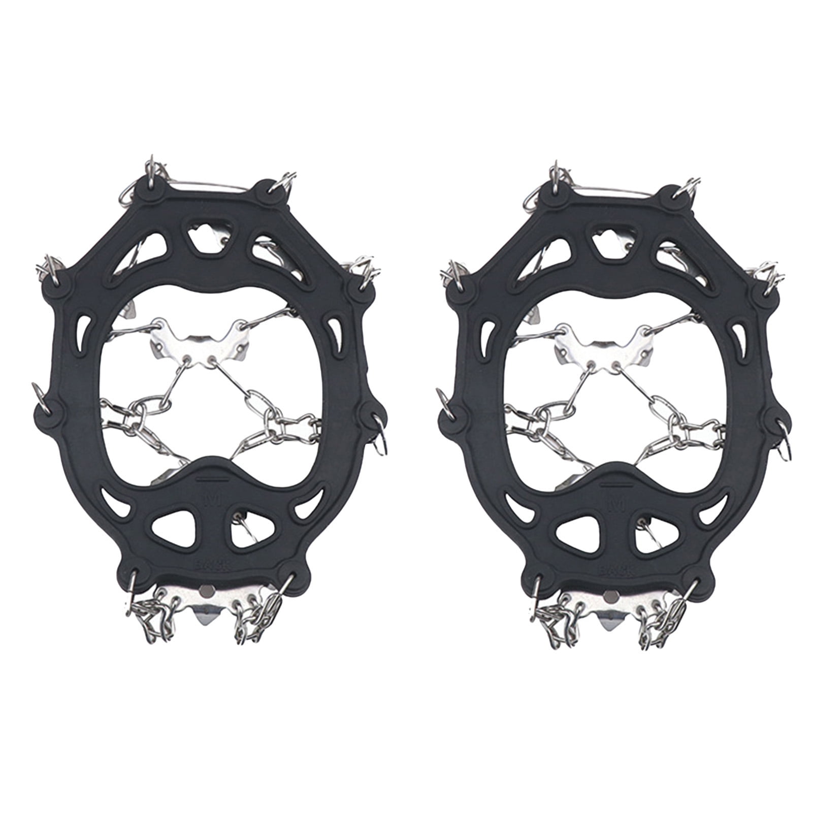 UDIYO 1 Pair Anti Slip 19 Spike Ice Cleat Crampon Shoe Covers for