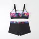 thumbnail image 5 of Trajes de baño tankini para mujer Trajes de baño vintage estampados para mujer Trajes de baño conservadores Traje de baño bikini con falda de playa estampada para mujer, 5 of 7