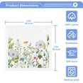 thumbnail image 3 of GZHJMY Herbs and Wild Flower2 Wash Cloths 4 Pack - 12 x 12 Inch Super Super Soft Washcloths for Your Face and Body - 100% Cotton Absorbent Baby Face Towel, 3 of 7