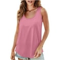 thumbnail image 2 of Xixinqiwan Sleeveless Tops for Women Summer Plus Size Tunic Tops Scoop Neck Casual Loose Fit Tank Tops, 2 of 8