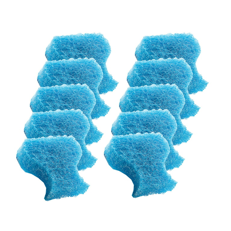 Scotch-Brite® Disposable Toilet Scrubber Refill, Blue/White, 10/Pack