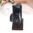 thumbnail image 1 of Digital Flip Desk Clock 12 Hours Single Sided Battery Powered Retro Mechanical Auto Flip Down Clock with Wood Base for Living Room, Office, Study Removable, 1 of 7