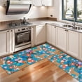 thumbnail image 3 of Kitchen Rugs Sets Of 2,Basset Hound Dog and Flower-1 Anti Fatigue Kitchen Mat Rugs Non Slip Washable,Decorative Kitchen Floor Mats for Kitchen,Sink,Laundry,17"X47", 3 of 5
