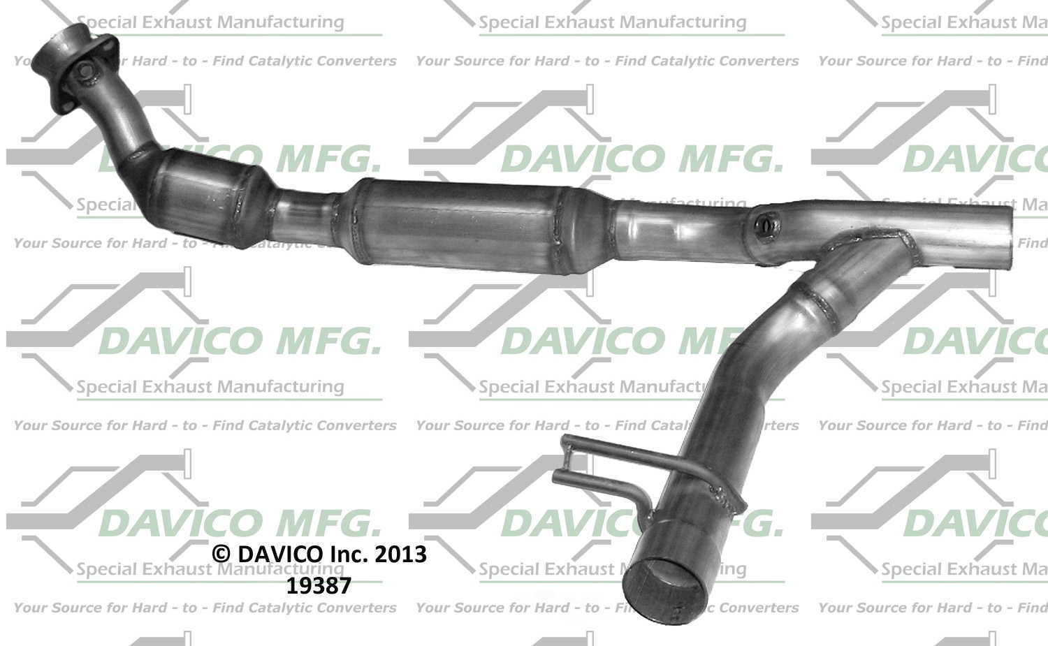 Davico Mfg 19387 Direct-Fit Catalytic Converter