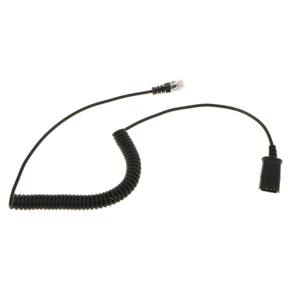 Quick Disconnect Teleph Headset Adapter Cable Headset to Teleph Plug Adapter