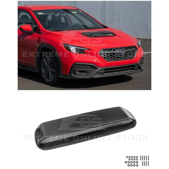 Replacement For 2022-Present Subaru WRX Models | JDM Factory Style Carbon Fiber Front Upper Hood Scoop Vent Insert