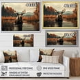 thumbnail image 4 of Designart "Autumn Palette of Brown Moose" Animals Floater Framed Canvas Art Print, 4 of 7