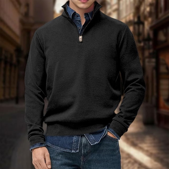 Chandail à Col Rond Sans Capuche pour Hommes pour un Style de Rue Décontracté au Quotidien et un Confort Athlétique au Printemps, en Automne et en Hiver