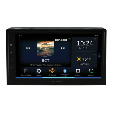 Pioneer - 6.8" Android Auto™ and Apple CarPlay® Bluetooth® Digital Media (DM) Receiver - Black