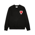 thumbnail image 2 of Sudadera con capucha de primavera de algodón puro para hombres y mujeres, sudadera con estampado de corazón de manga larga para parejas de otoño, sudadera de calle para parejas, 2 of 5
