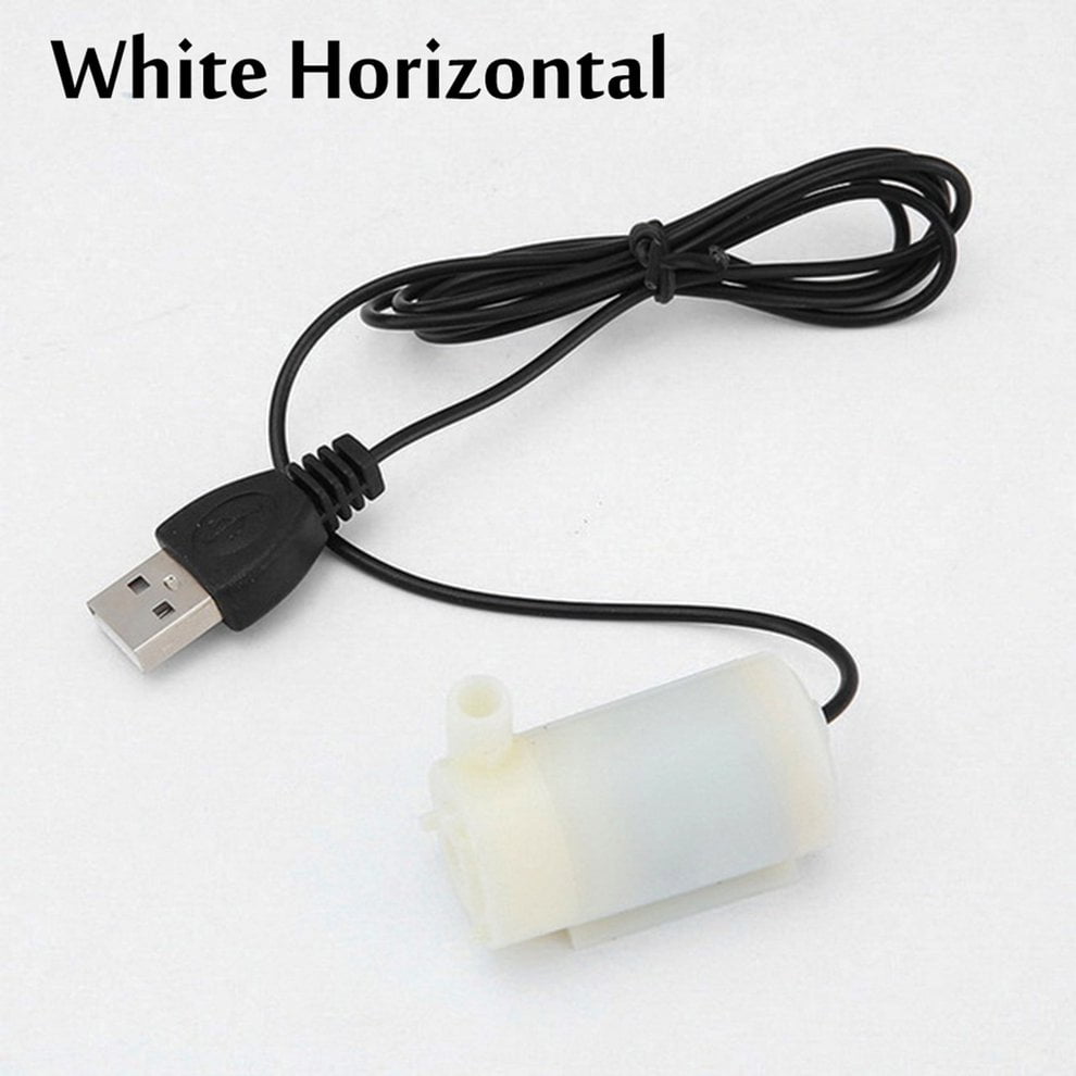 USB DC Mini Silent Water Pump 3/5/6V Horizontal for Fish-Tank Hydroponics 