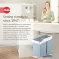 thumbnail image 4 of Hailo Multi-Box Duo L Pull-Out Trash Can, 11.8" Cabinet, 2 Bins, 3.7 Gal, Blue, 4 of 6