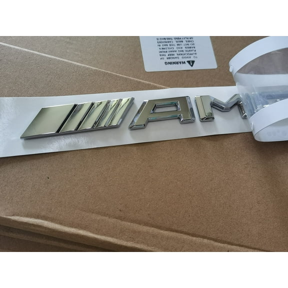 A M G Emblems 3D Raised Car Lettering Compatible for AMG Mercedes Benz, Cool Badge Emblem Decal for Rear Trunk & Fender Side (Silver)