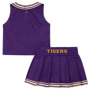 Girls Toddler Colosseum Purple LSU Tigers Lollipop Park Cheer Two-Piece Set
