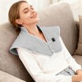 thumbnail image 4 of Hearth & Gear Neck And Shoulder Heating Pad Fast Heating Portable Pad Adjustable USB Heating Pad Soft Gray Heating Pad For Home Travel Use Foot While Sitting Exercise for Indoor Skiing Exercise Work, 4 of 4