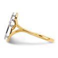 thumbnail image 4 of 14k w/Rhodium Cross Ring Size 7, 4 of 4