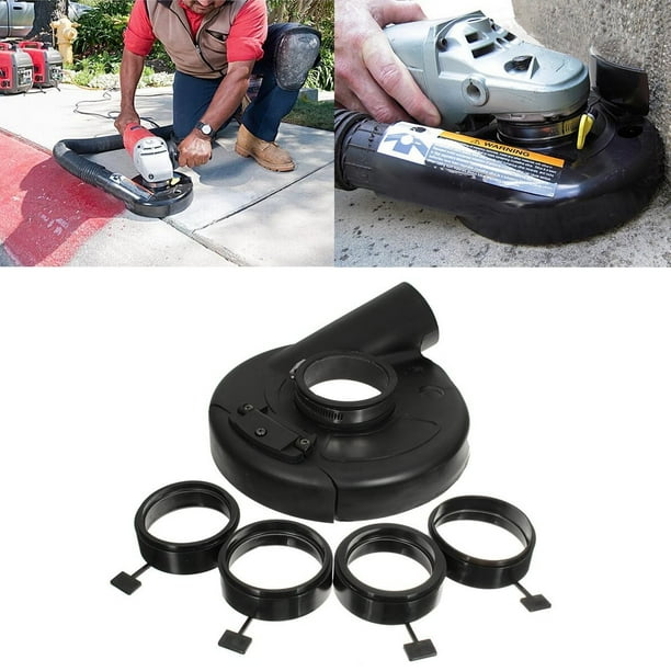 Vacuum Dust Shroud Cover Black For Angle Grinder Hand Grinder