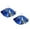 bleu, variante sur MasteelfCA 2 Pcs Anneaux en Plastique Pom Poms Cheering Squad Kit de Cheerleading Amusant Cheer Poms pour Enfants Compétition Collège et Lycée Événements Sportifs - Bleu et Or (30cm)