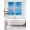 Sky Blue, variant on Blue Summer Beach Window Curtains Panels with Silver Grommet, Seaside Ocean Coastal Nautical Kitchen Cafe Curtain Draperies Window Treatment Set for Living Room/Bedroom/Laundry Room/Bathroom, 104x84