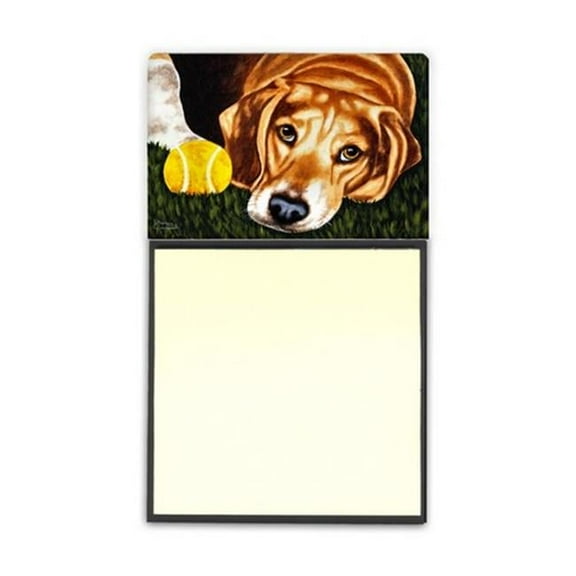 Have Ball Will Travel Beagle Sticky Note Holder