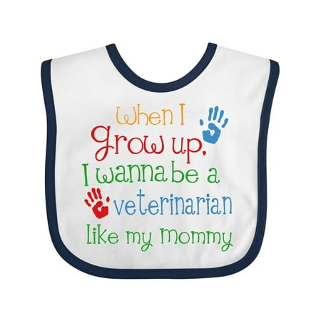 

Inktastic Veterinarian Like Mommy Gift Baby Boy or Baby Girl Bib